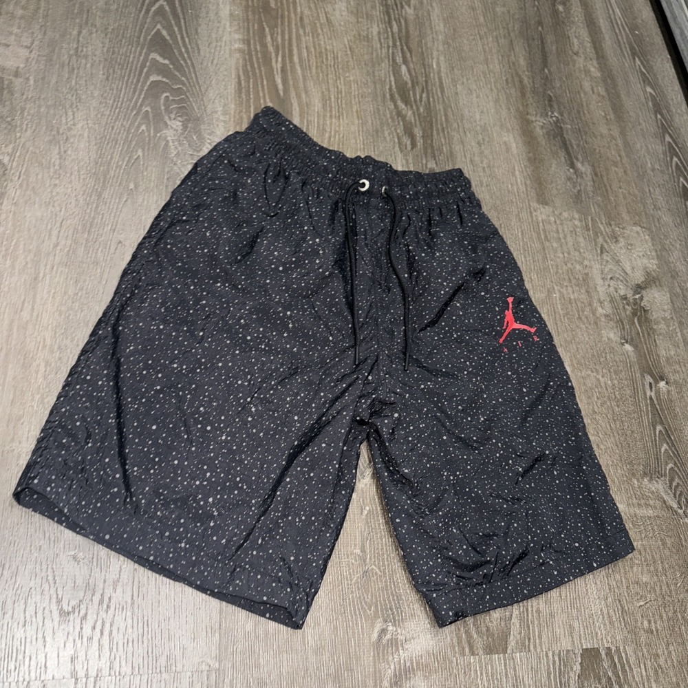 Nike Air Jordan Poolside Training Shorts Black Mens S CZ2511-010 Athletic EUC